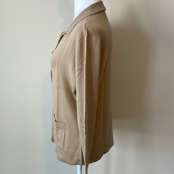 Talbots Tan Button-Up Cardigan - Picture 8 of 15